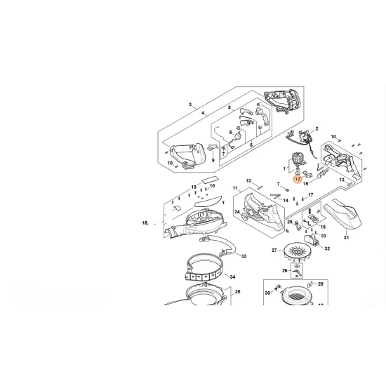 STIHL   Dźwignia blokady HA01 435 7302